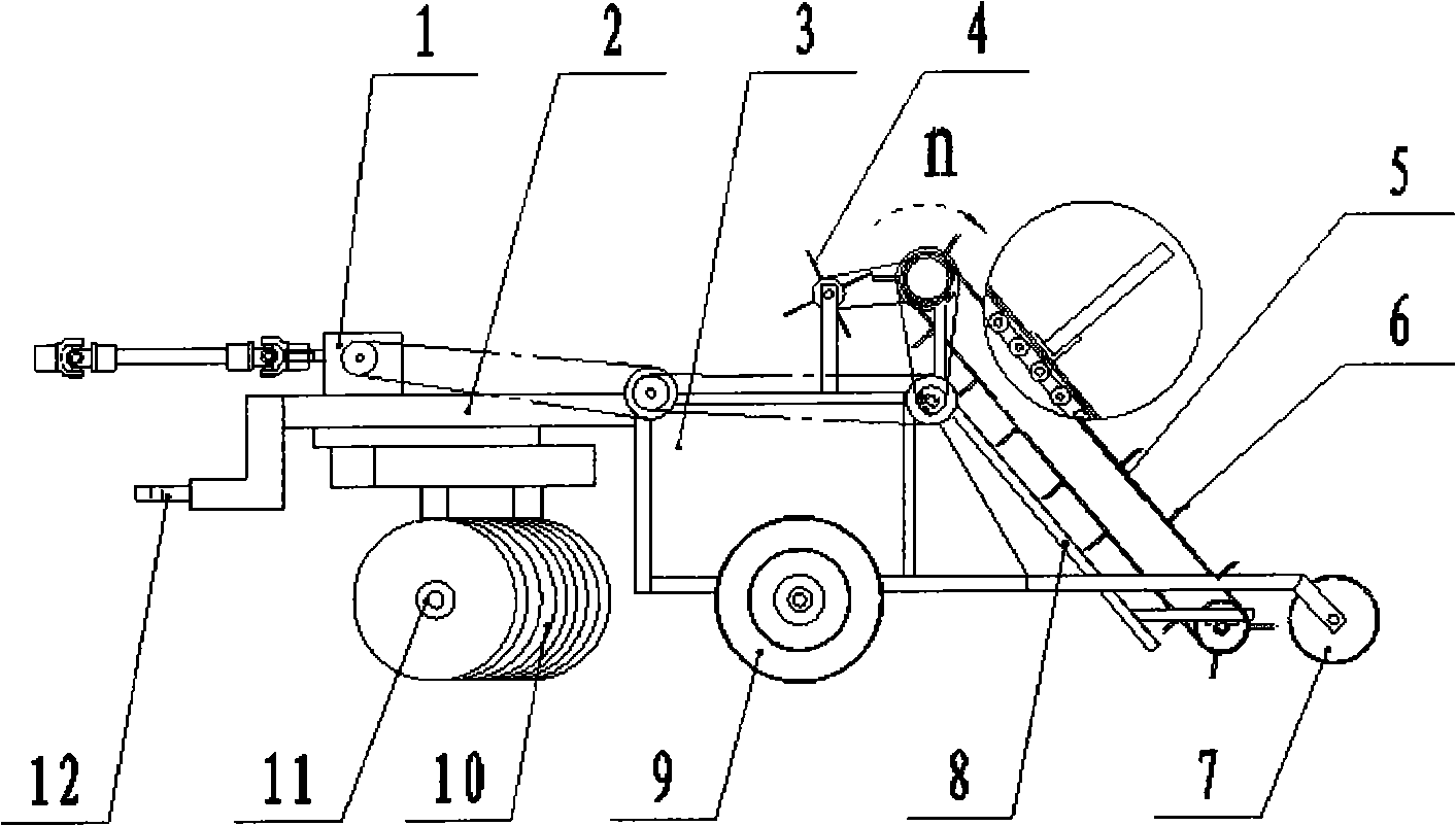 Land preparation and residual plastic film recycling combined machine