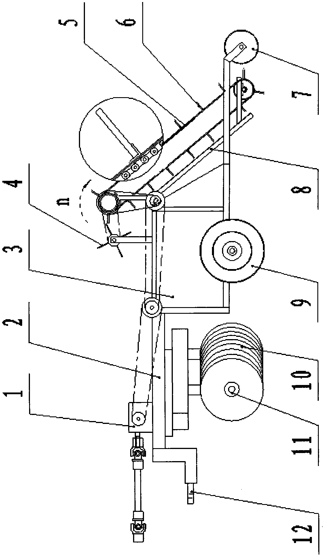 Land preparation and residual plastic film recycling combined machine