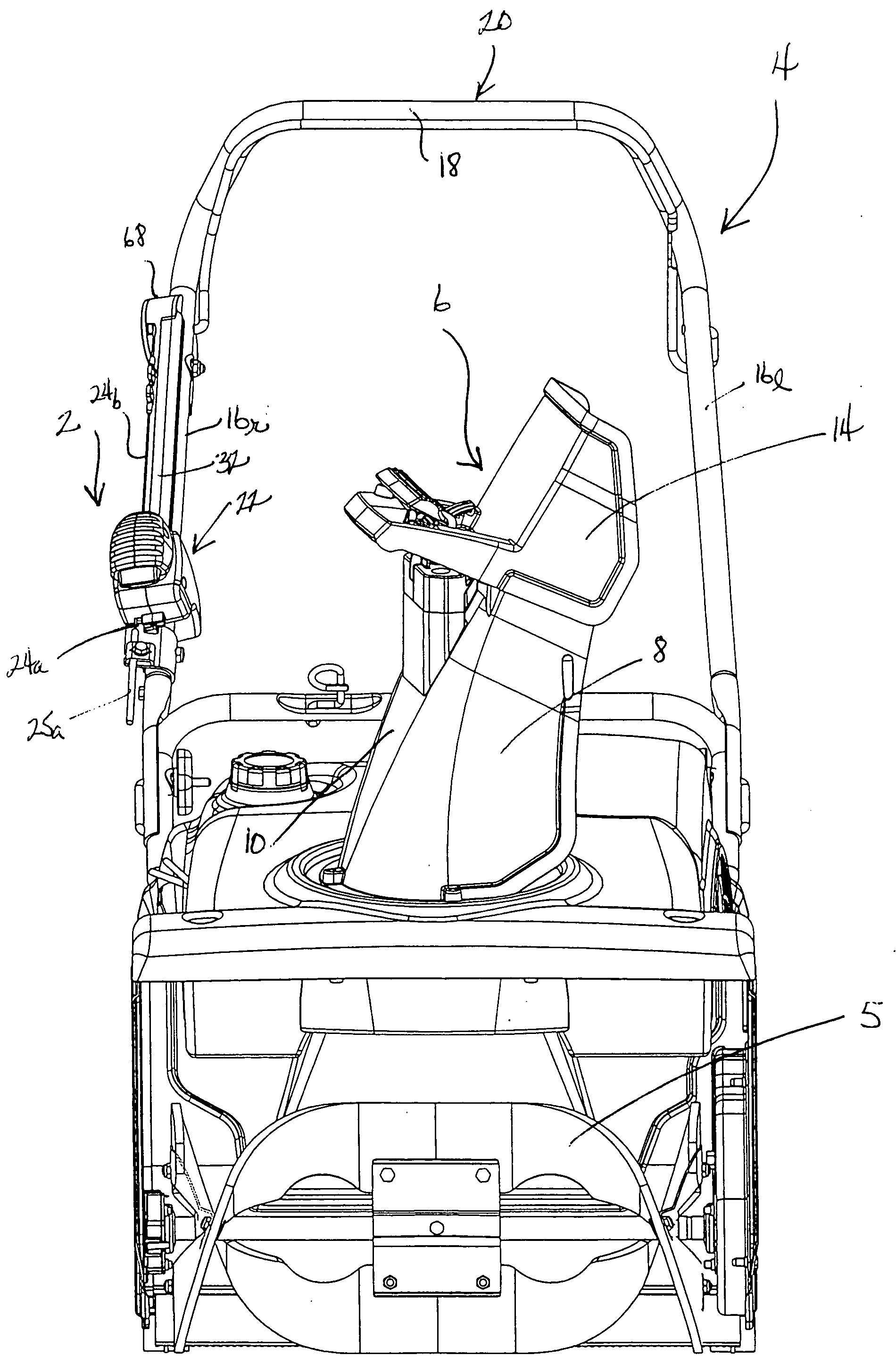 Snowthrower chute control