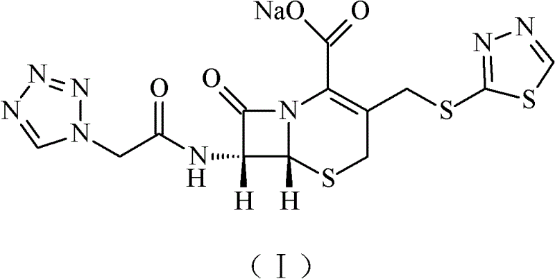 Ceftezole sodium compound and novel method thereof