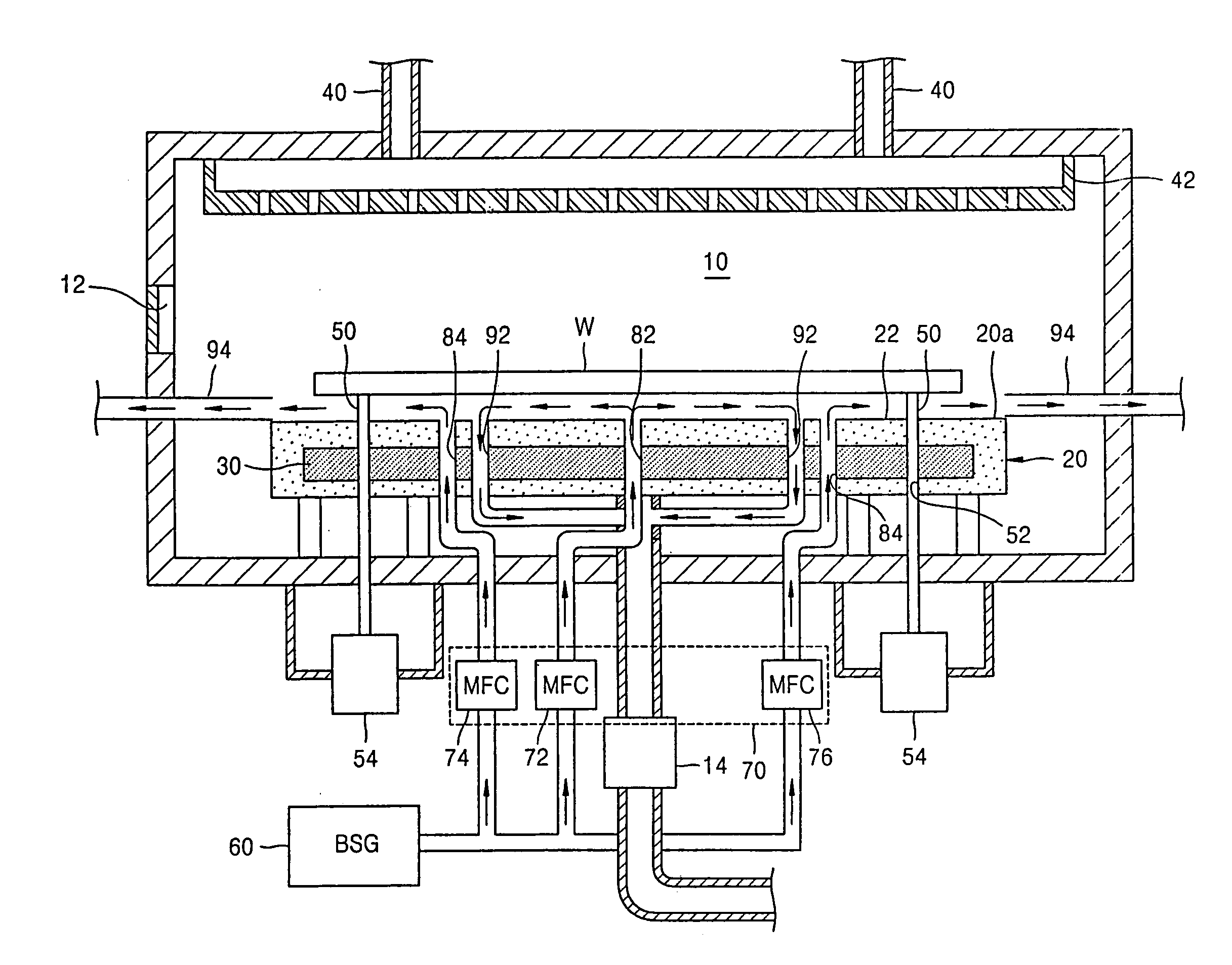 Chemical vapor deposition apparatus and method of forming thin layer using same