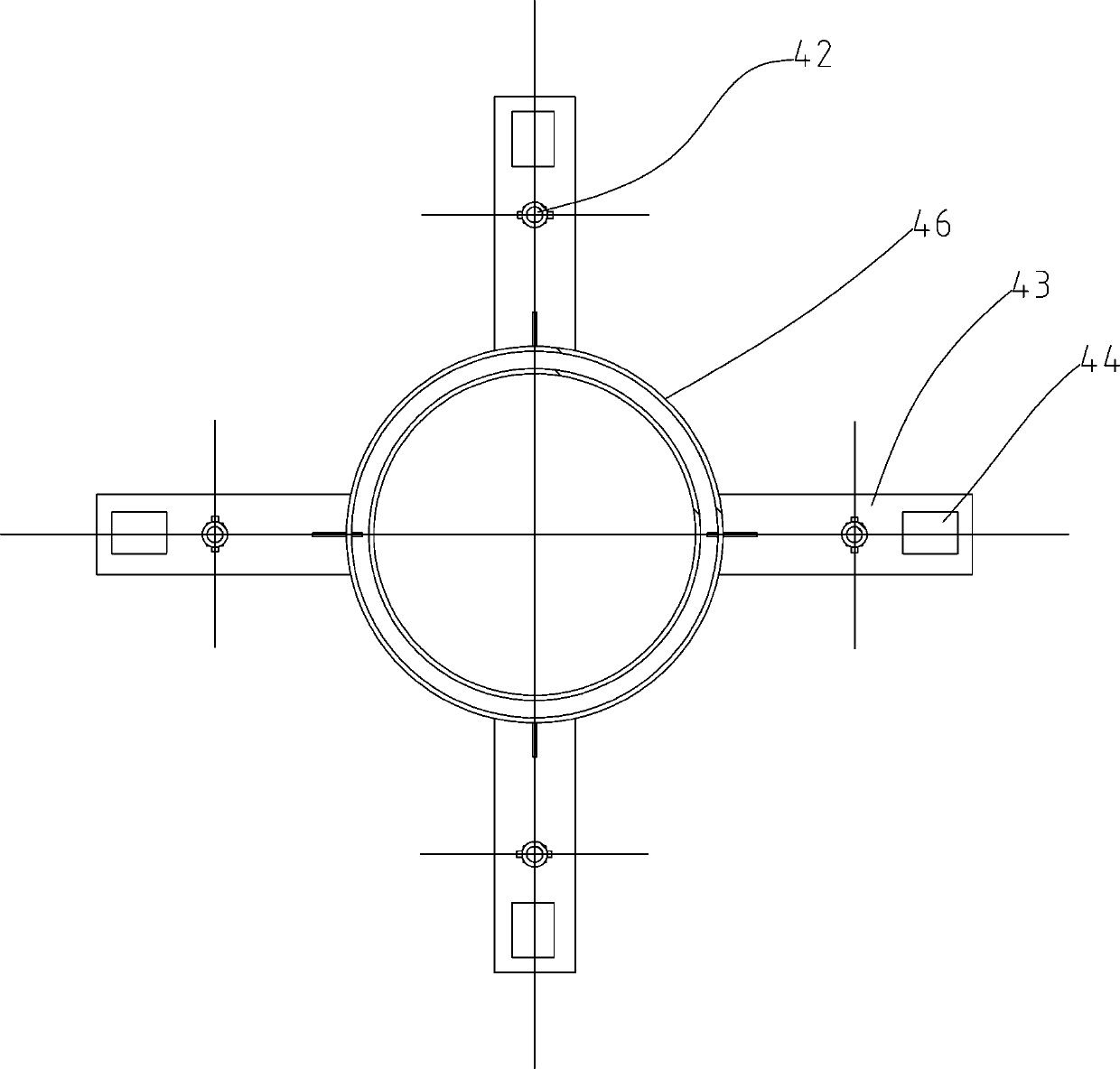 Underwater gravel foundation bed laying device and method