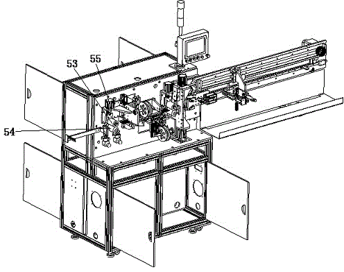 Automatic winding displacement fixed length cutting machine