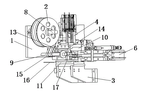 Automatic winding displacement fixed length cutting machine