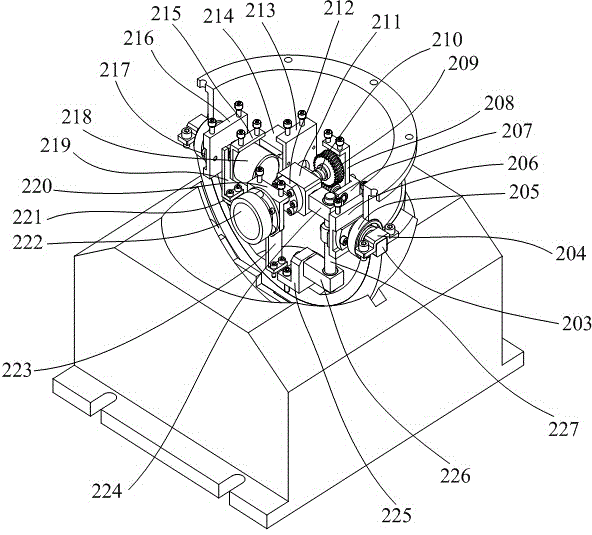 Double-ball-pair two-freedom-degree inclinable working table