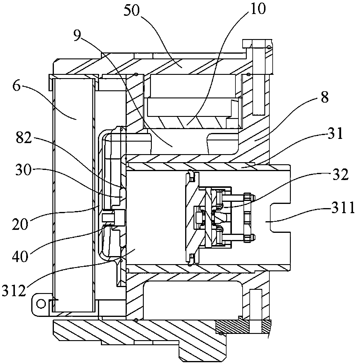 Piston type air compressor