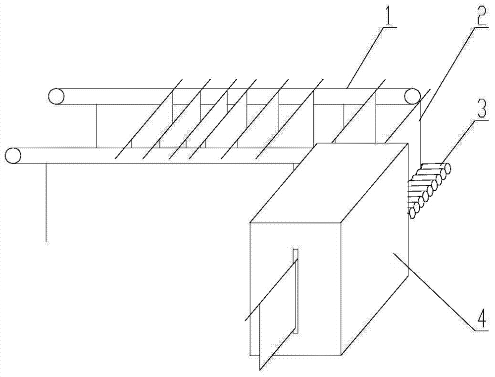 Electrolytic manganese releasing production line and plate distribution device thereof