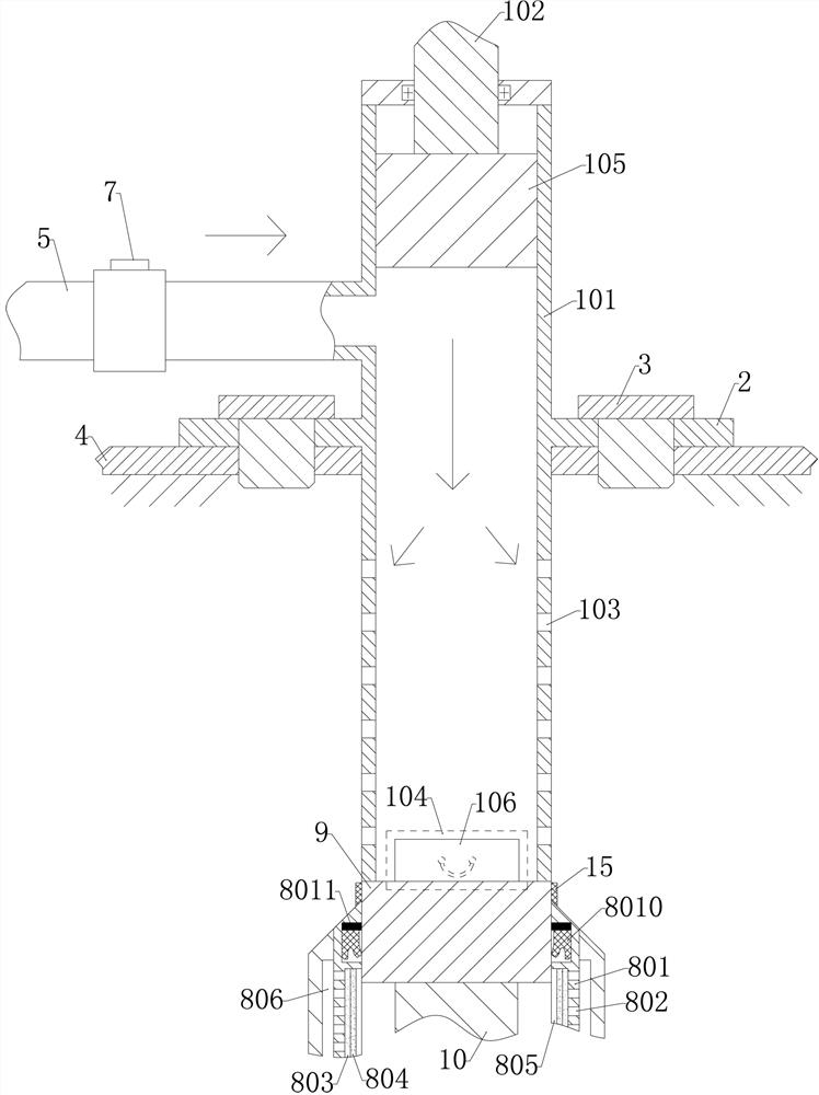 Organic sludge dehydration and drying treatment device