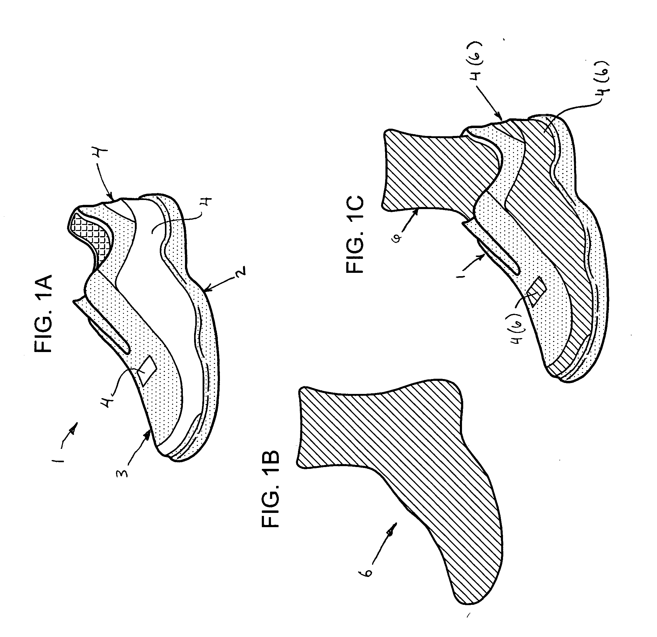 Shoe with transparent panels