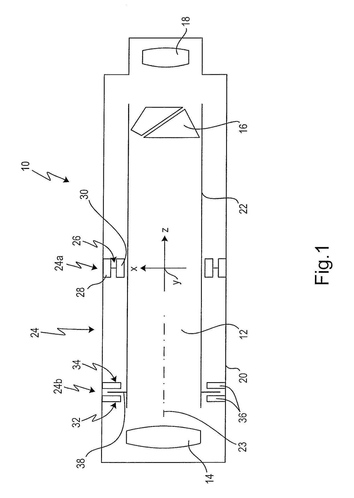 Image-stabilized long-range optical device