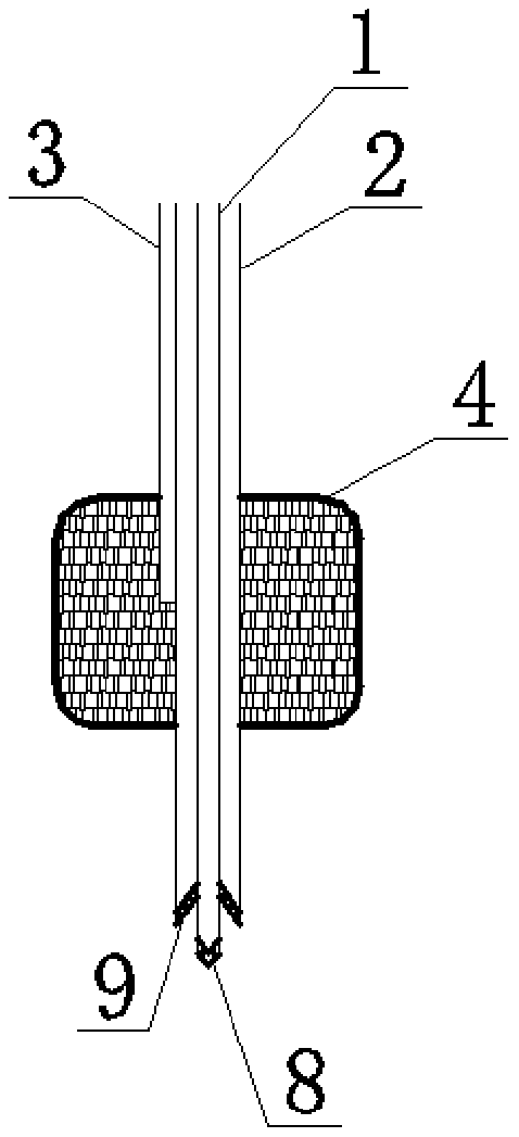 Retrograde sectional grouting device with a single grouting-stop plug and method applicable to fractured rock masses