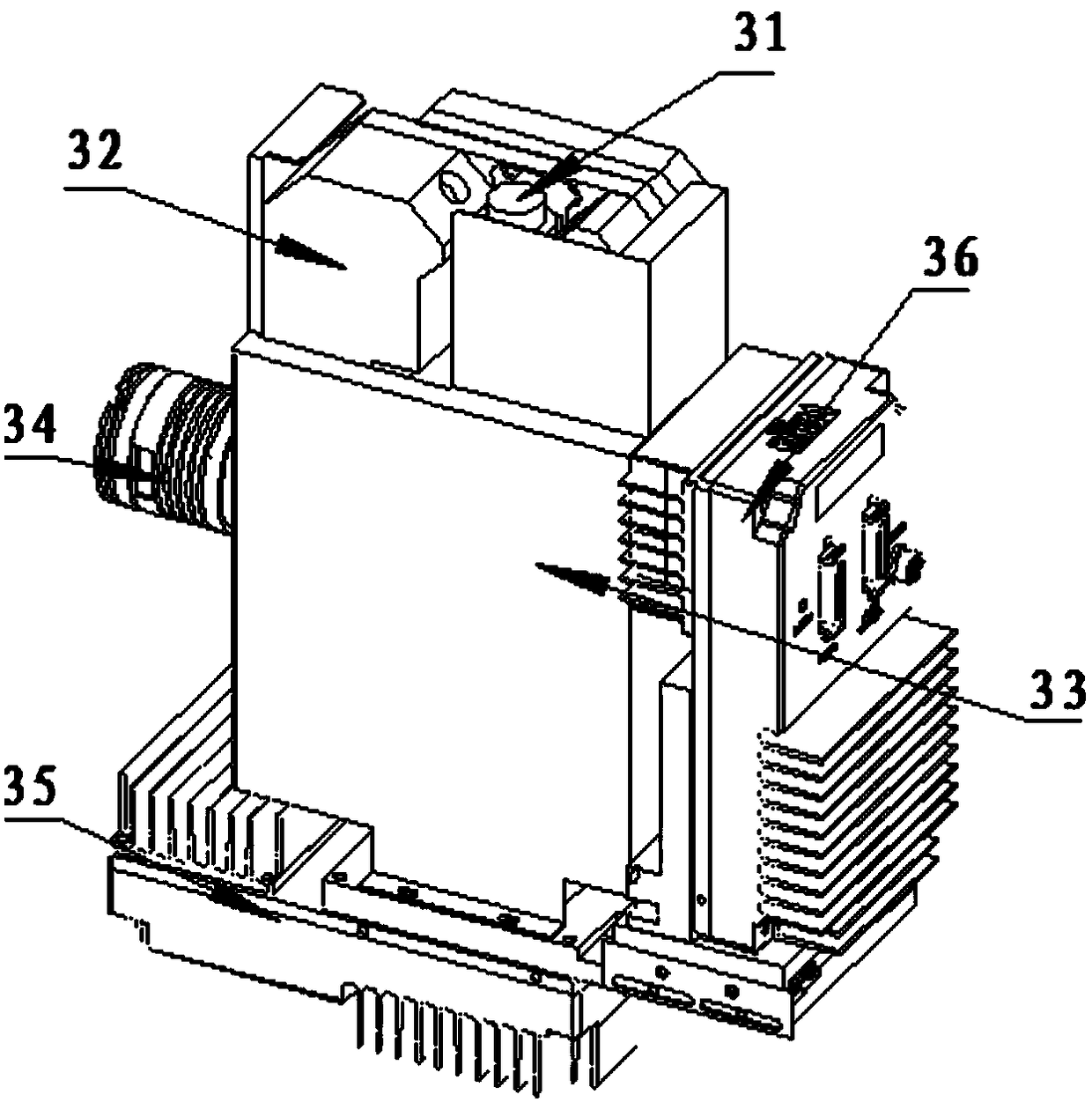 Display module particle detection camera mechanism