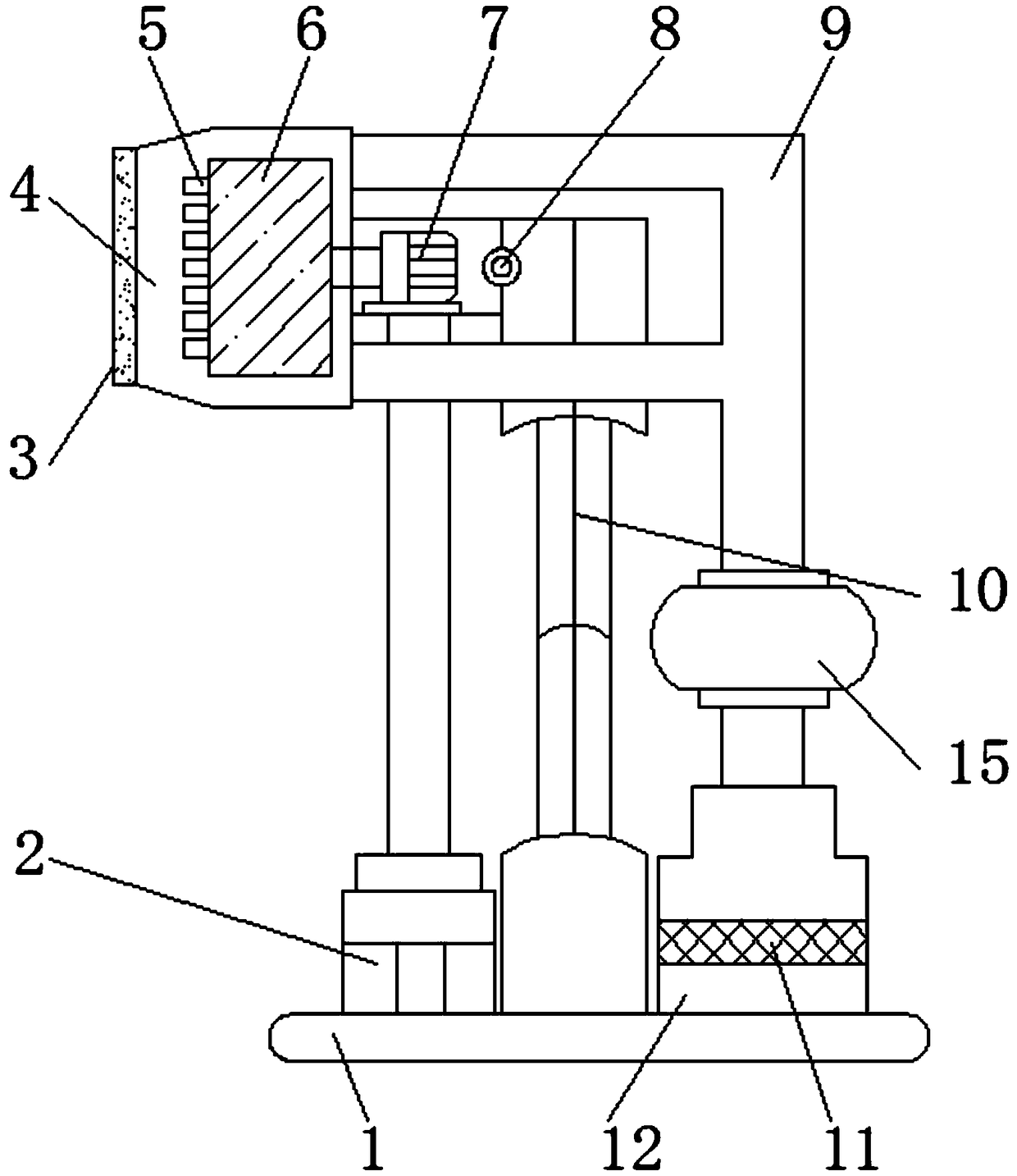 Rotary powder scraping device