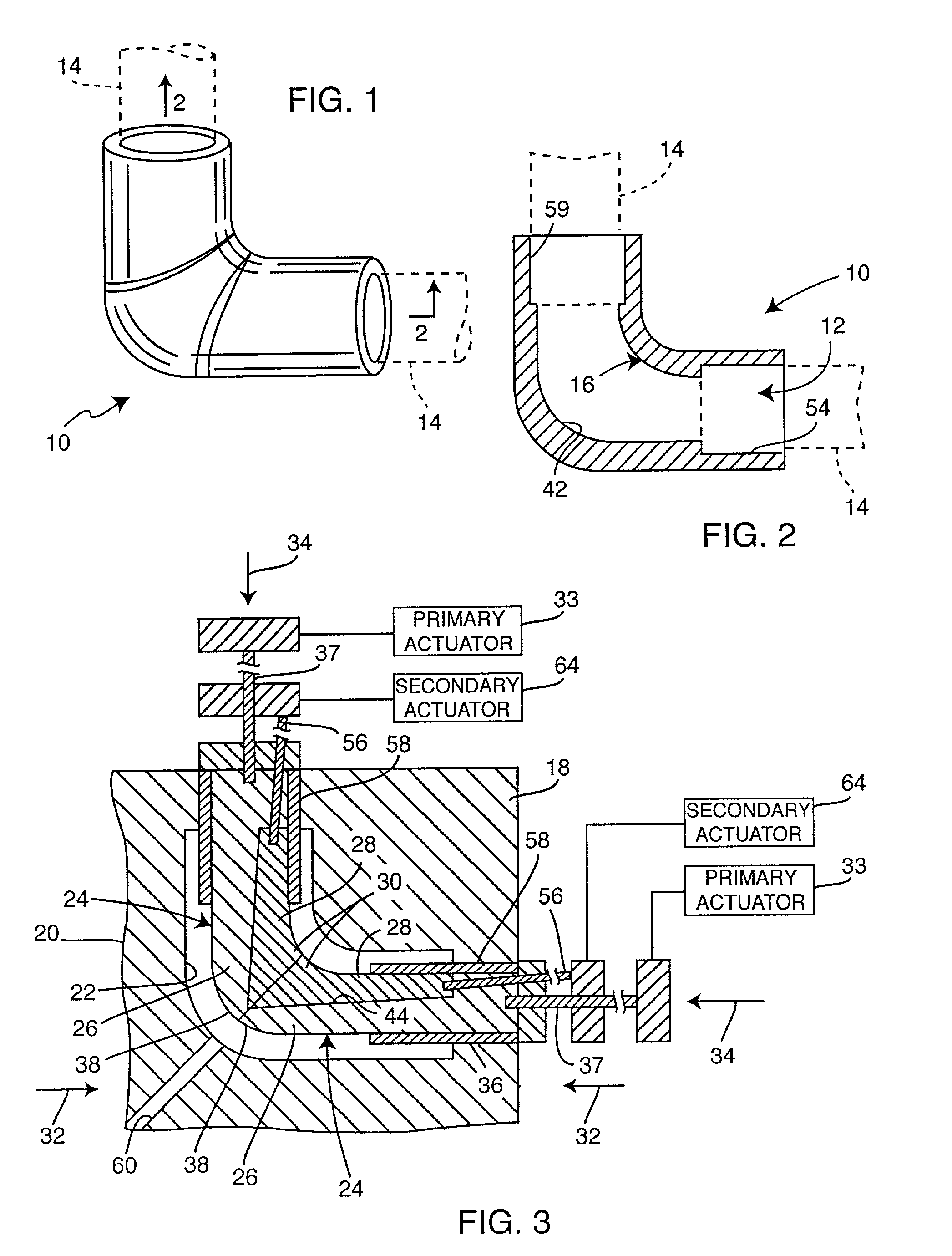 Molded plastic elbow