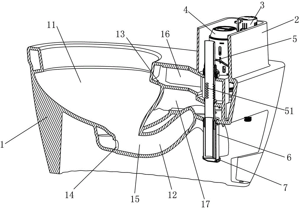 A siphon-accelerated jet siphon toilet