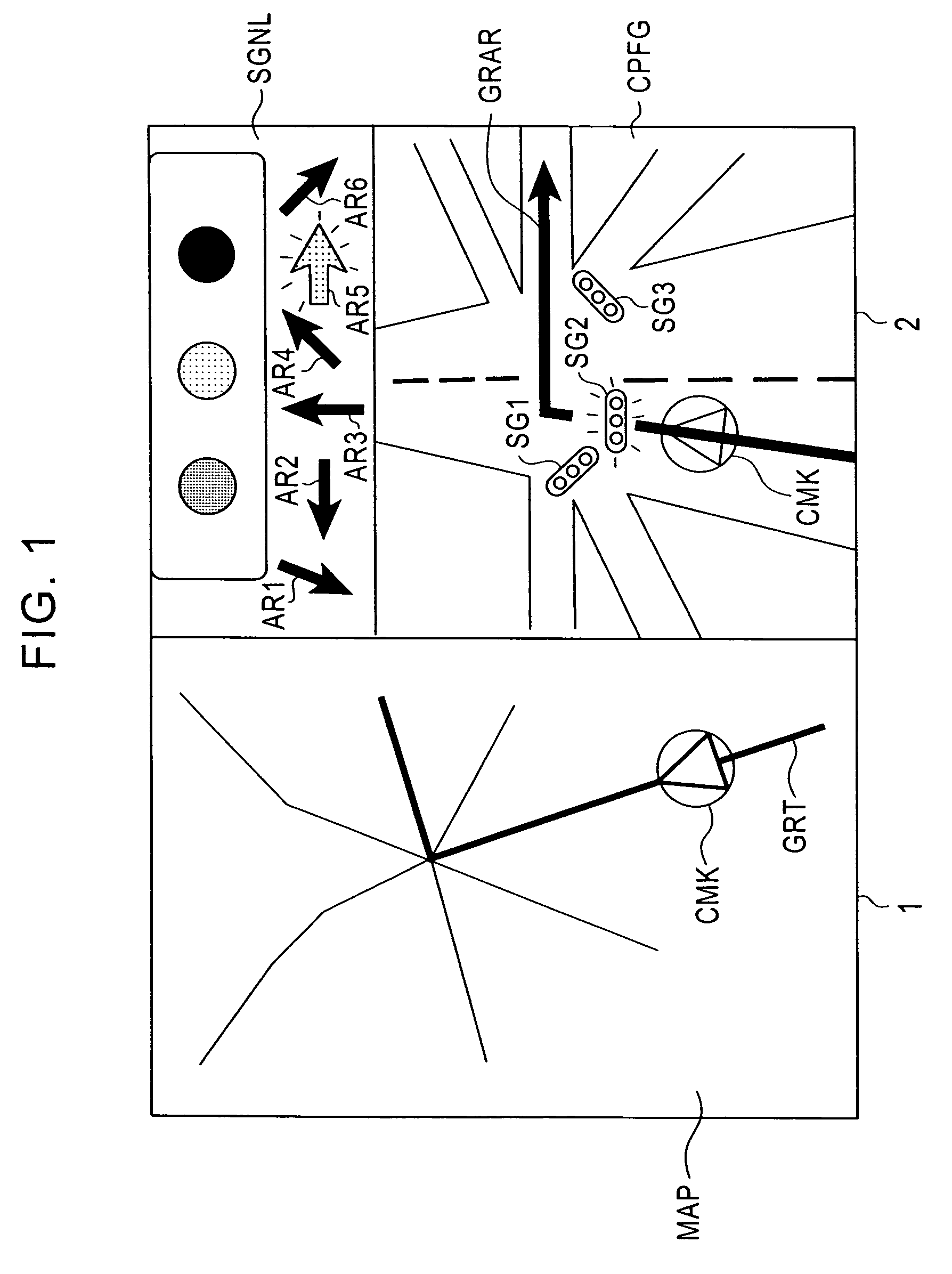 Navigation system and intersection guidance method