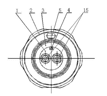 Underwater optical cable connector