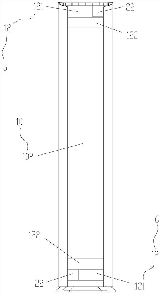 Air outlet device and air conditioner with same