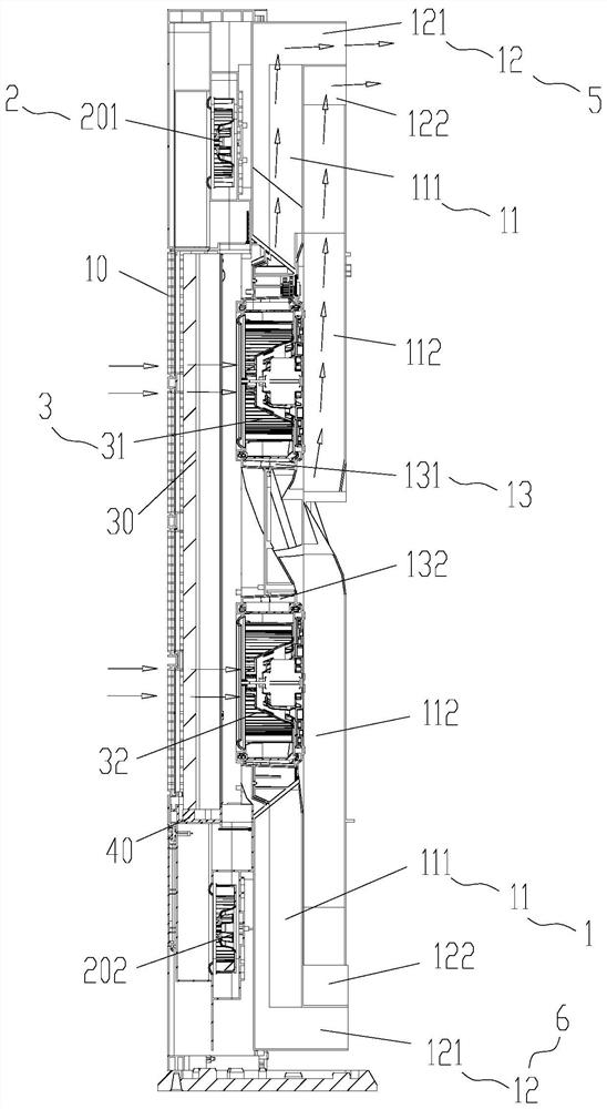 Air outlet device and air conditioner with same