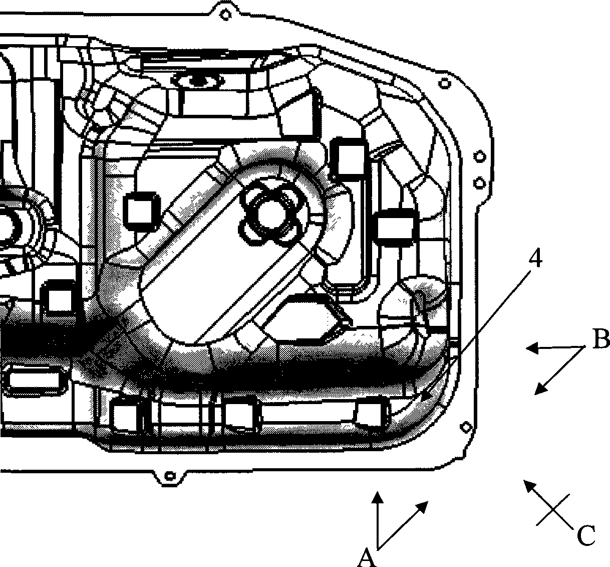 Additional method of draw-bead technique for corner part of external covering of vehicle