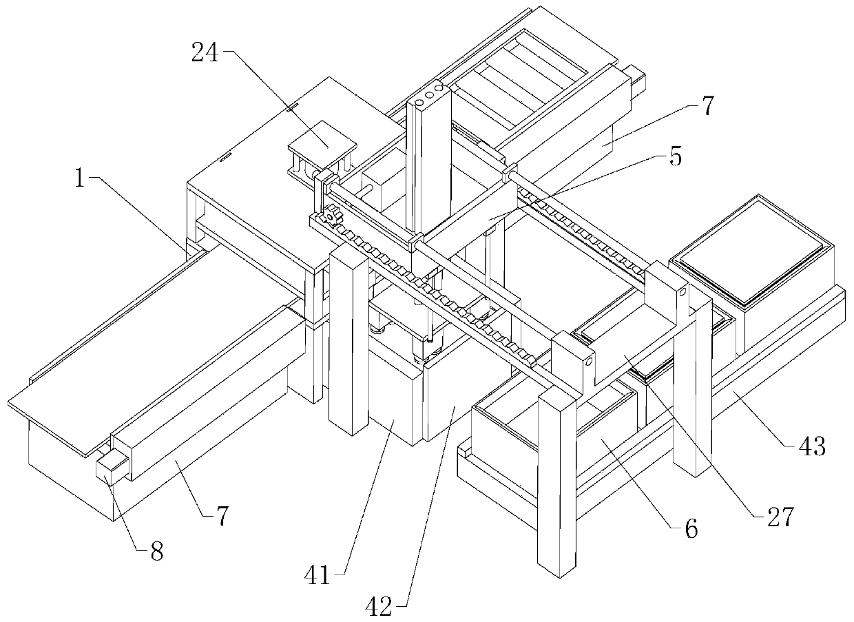 Sheet shearing device capable of synchronizing shearing and arranging