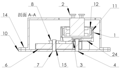 Air-cooled grading cylinder type permanent magnet eddy current descent control device