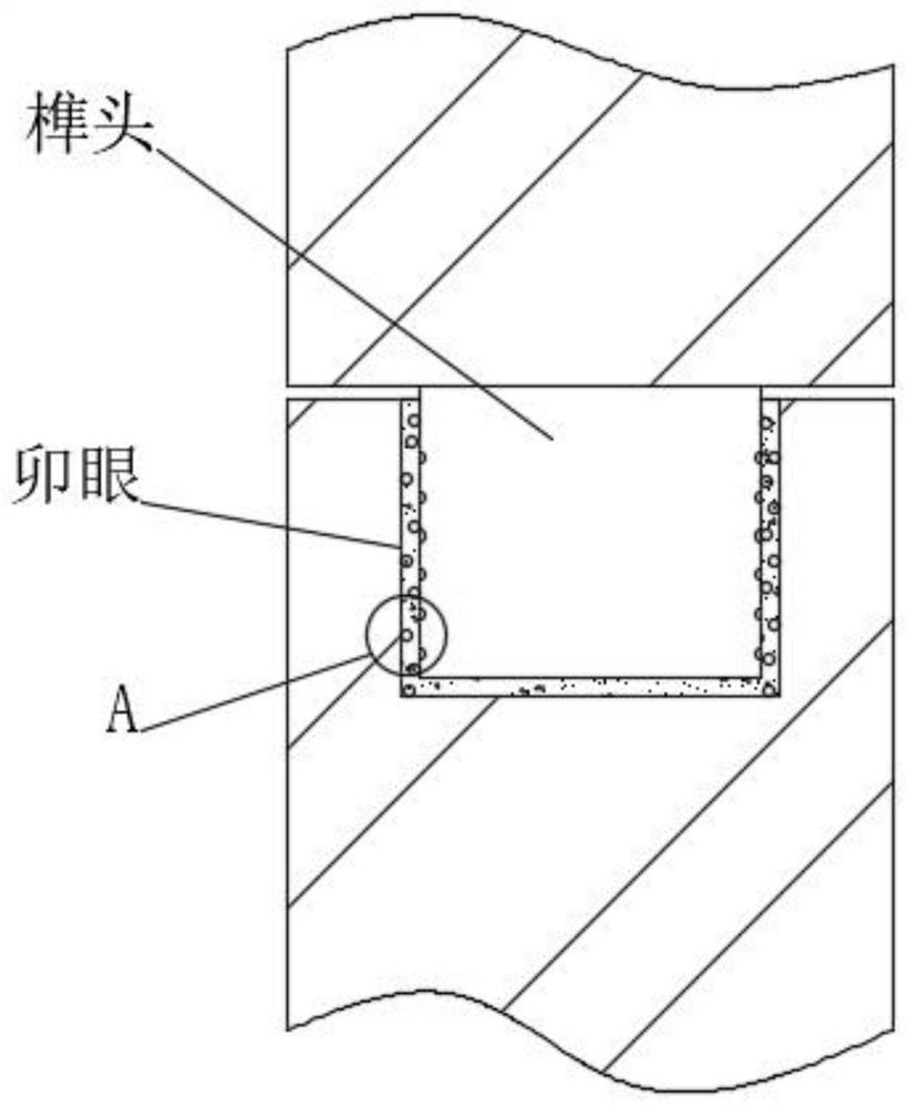 A kind of preparation technology of half tenon and mortise structure at the joint of wood products