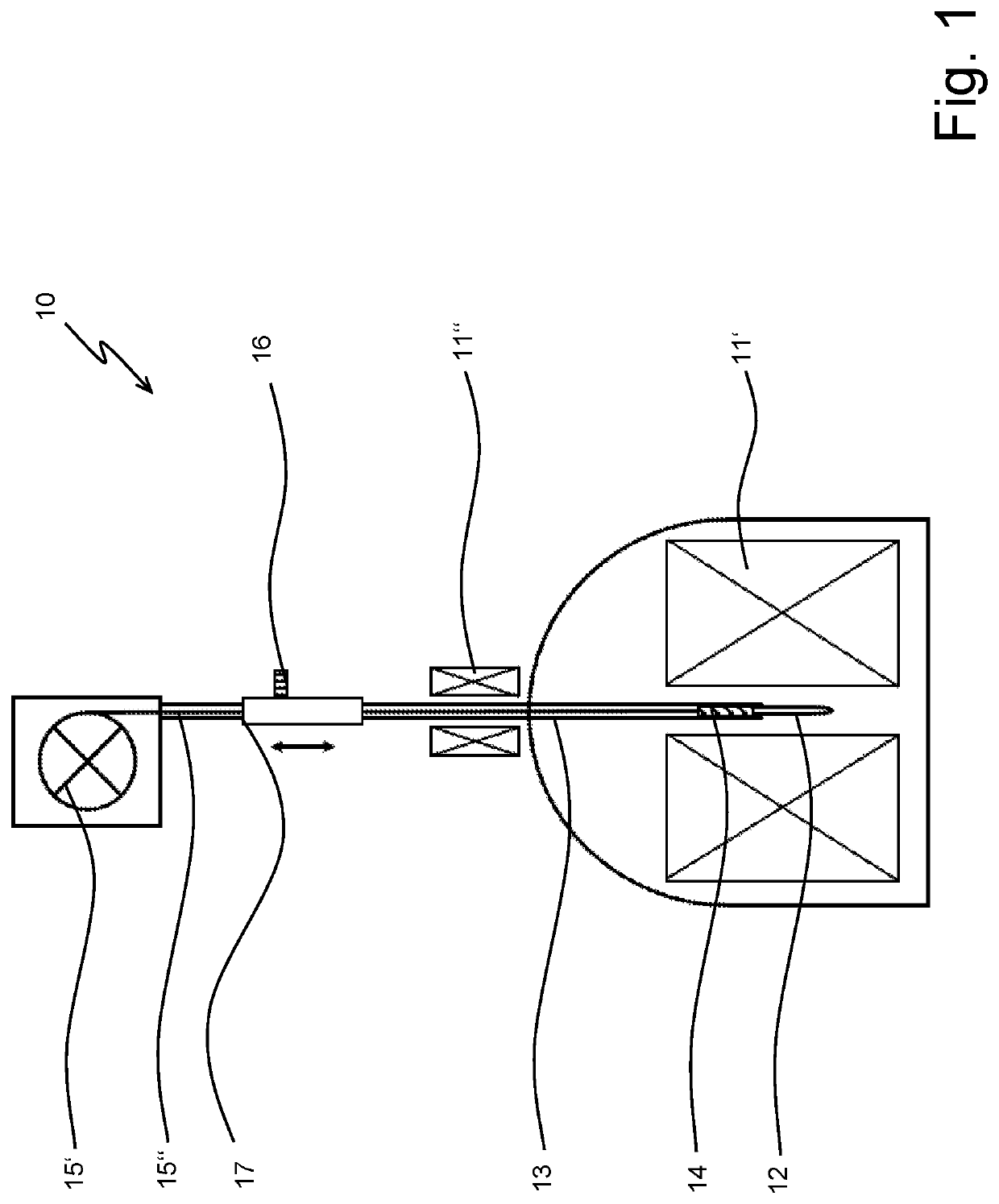 Pneumatic cable shuttle system for 2fnmr