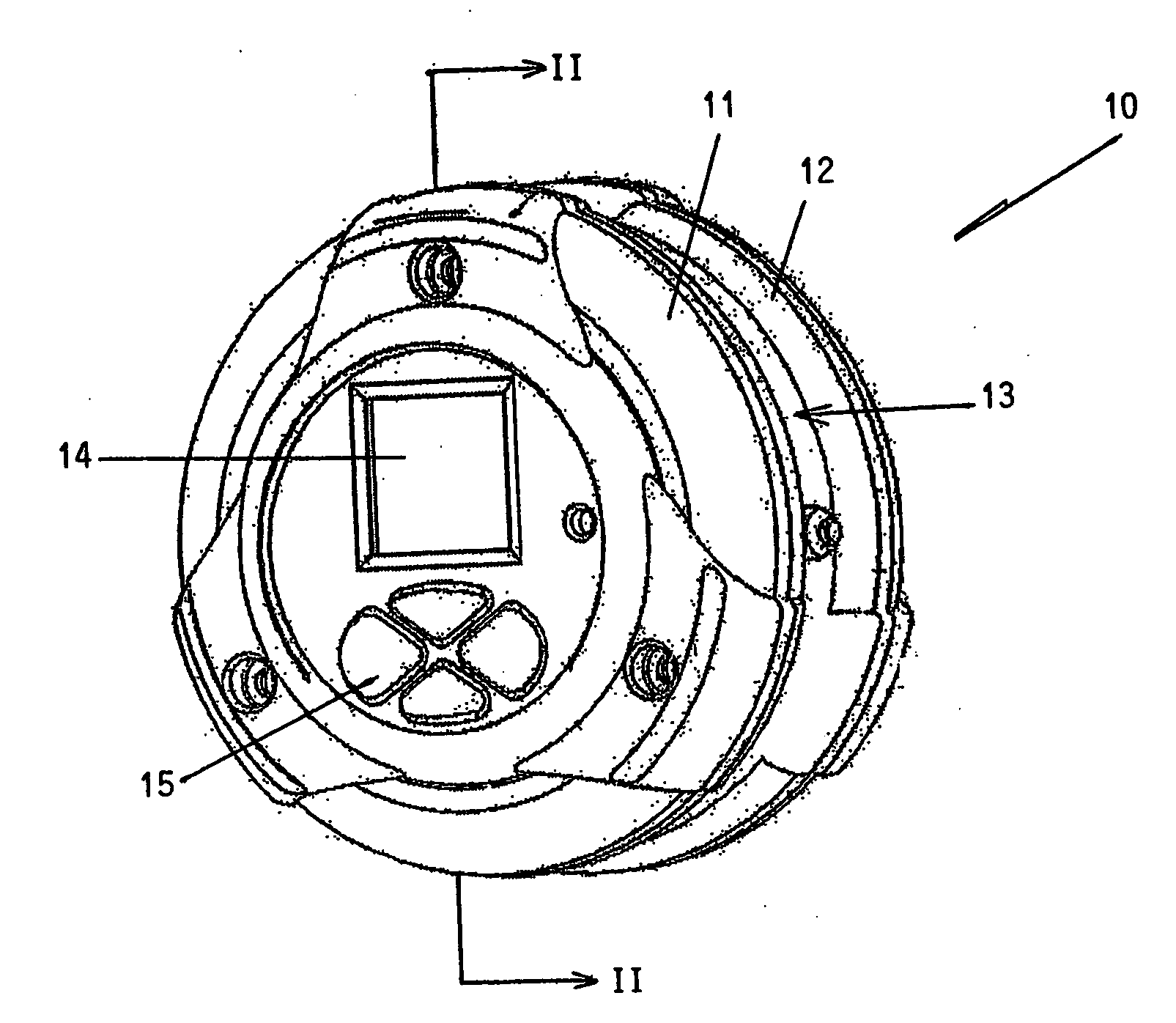 Handheld electronic game with recharging function