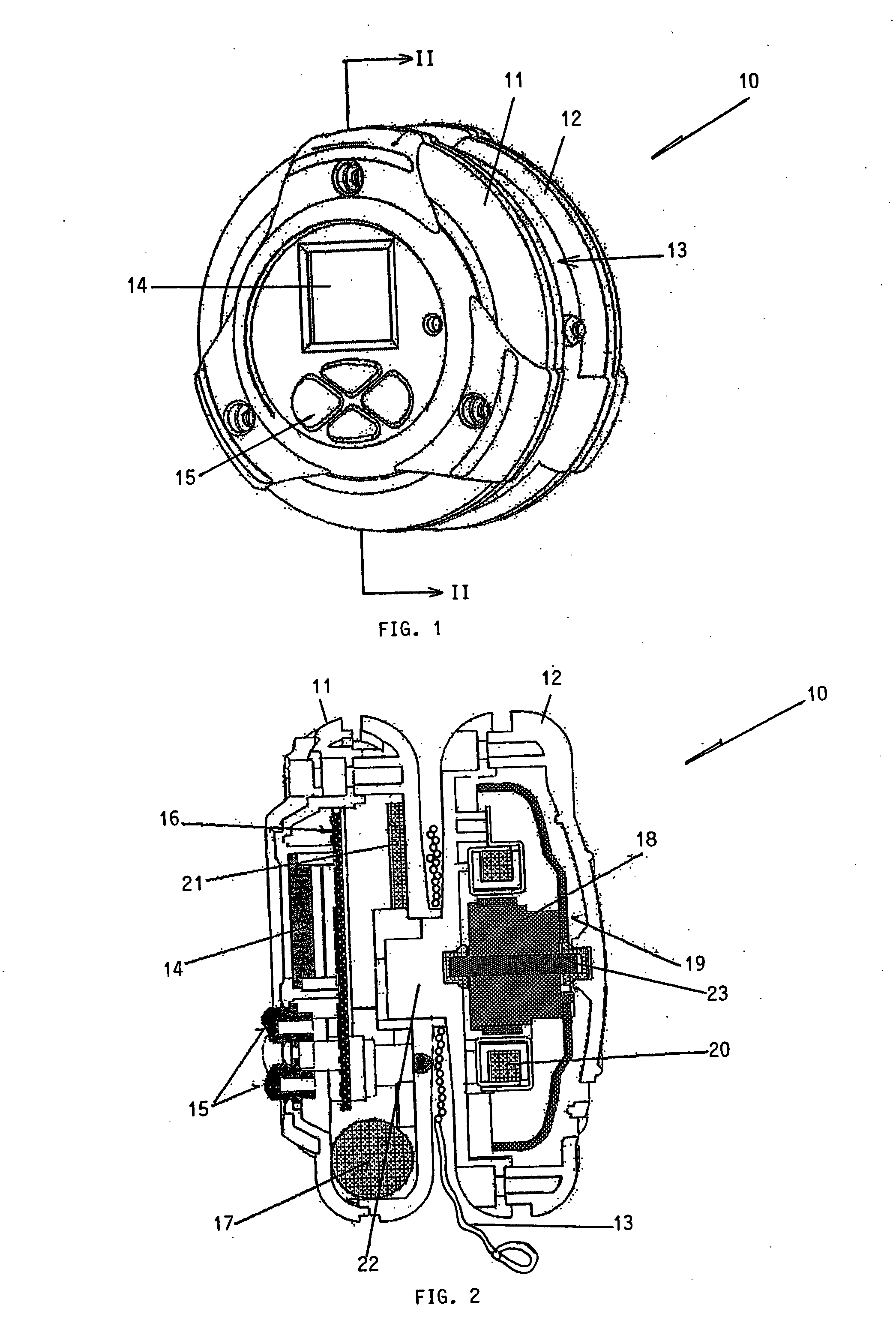 Handheld electronic game with recharging function