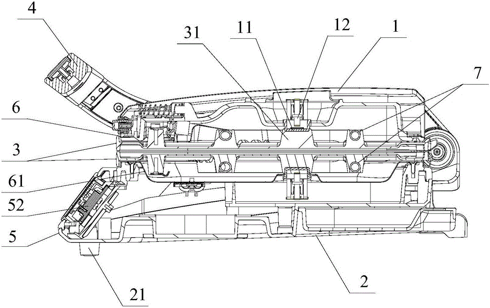 Heating frying-baking device