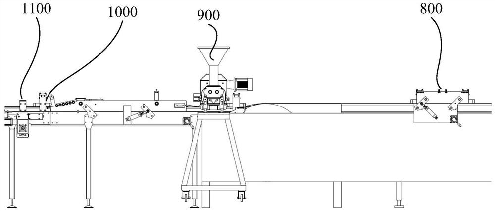 A sandwich noodle production equipment