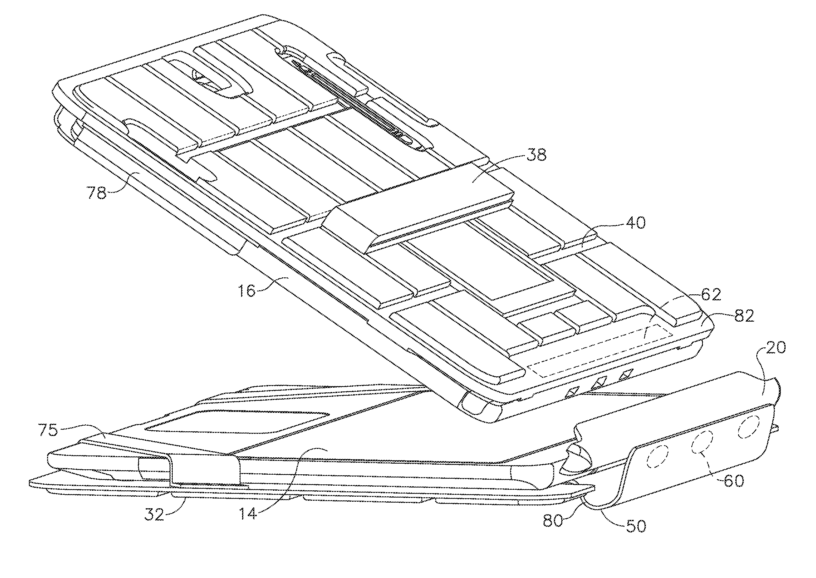 Protective case for hybrid computer