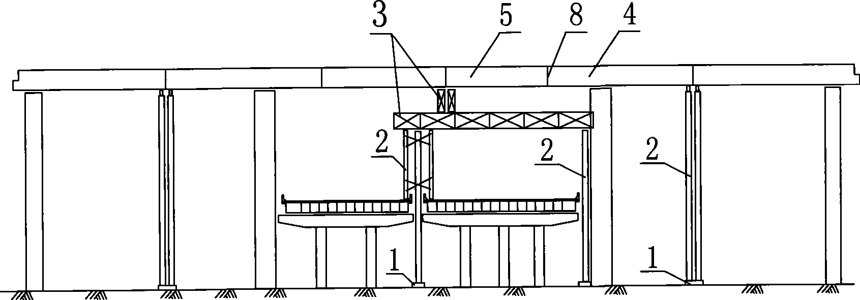 Steel box girder assembling construction method