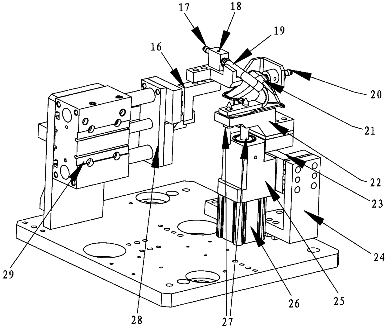 Automobile pedal bracket welding tool