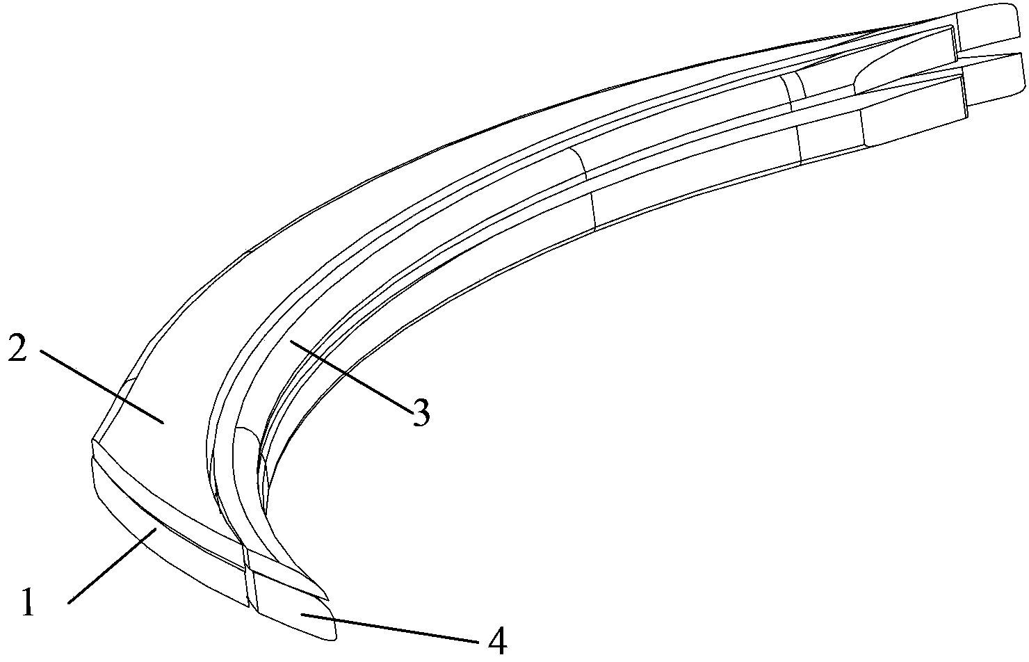 Split electrode electrosparking method and adopted split electrode