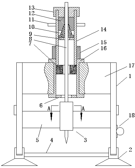 Auxiliary needle feeding device for traditional Chinese medicine acupuncture and moxibustion