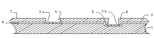 A production process for a step stencil