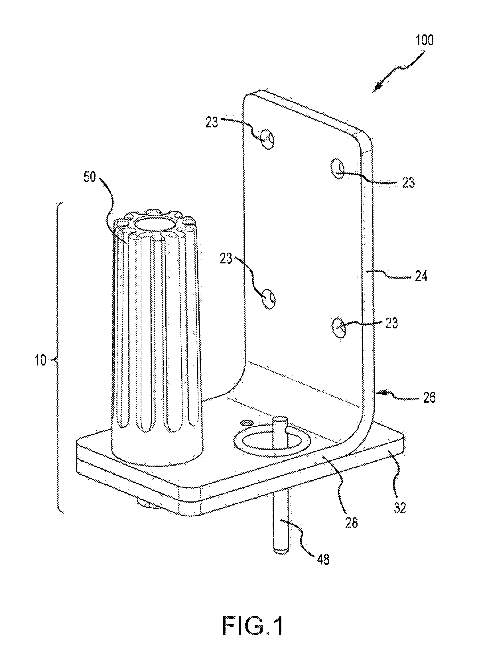 Removable shoulder stop assembly with locking mechanism