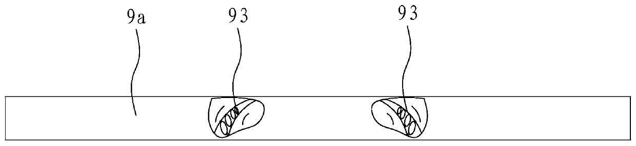 Applying device for gauze mask nose clamping strips