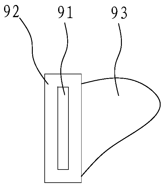 Applying device for gauze mask nose clamping strips