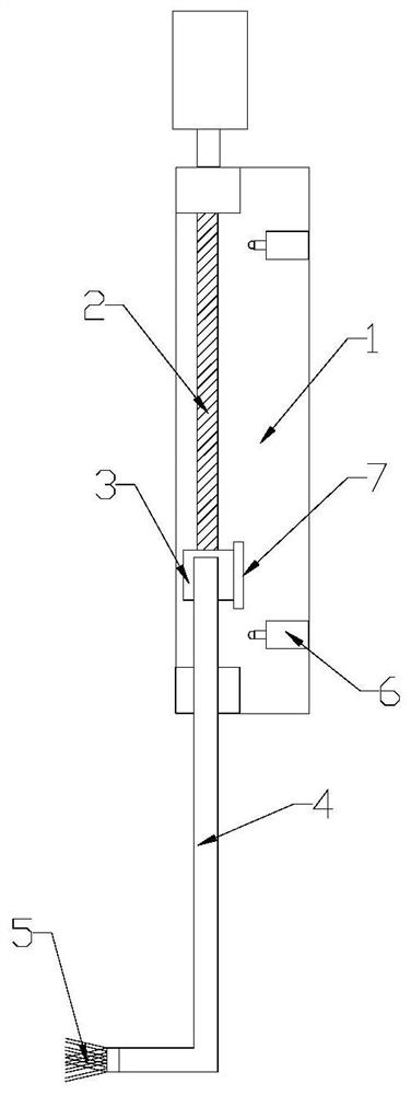 Round steel reducing and oil brushing mechanism, round steel reducing device and using method of round steel reducing device