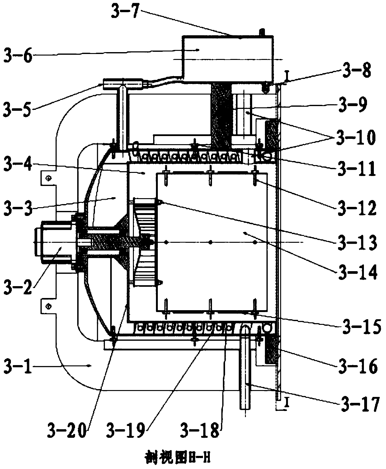 Centrifugal-temperature composite test box