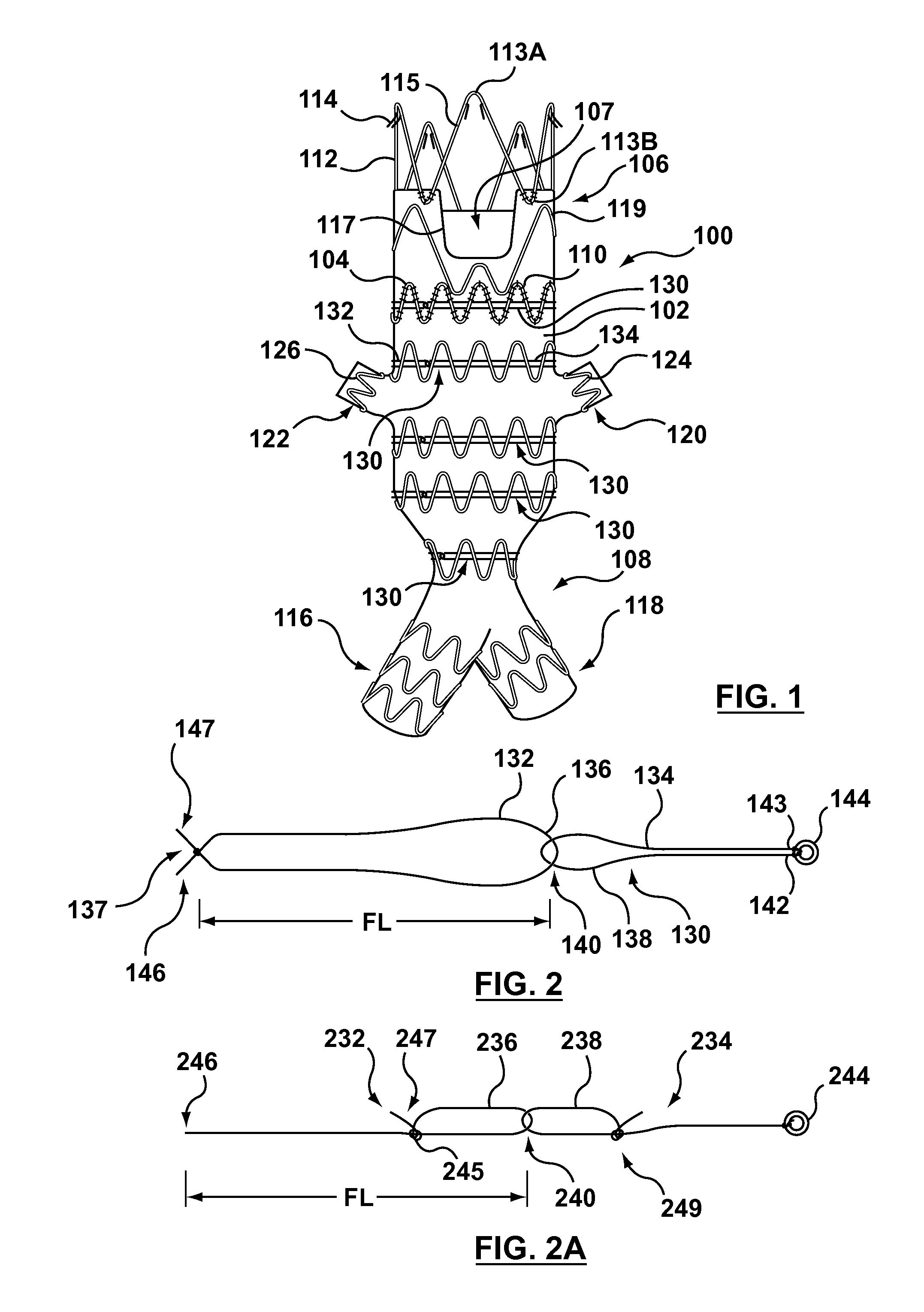 Circumferentially constraining sutures for a stent-graft