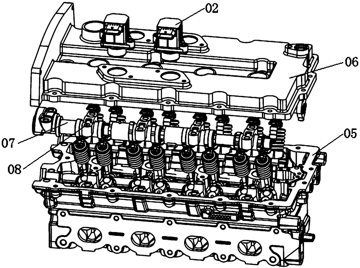 Detection method for cylinder deactivation camshaft displacement