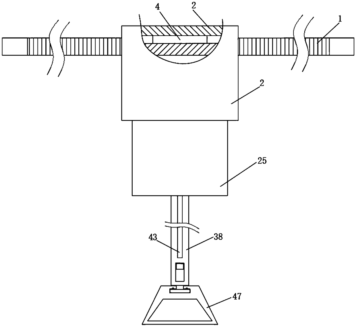 A removable telescopic bus, subway handrail