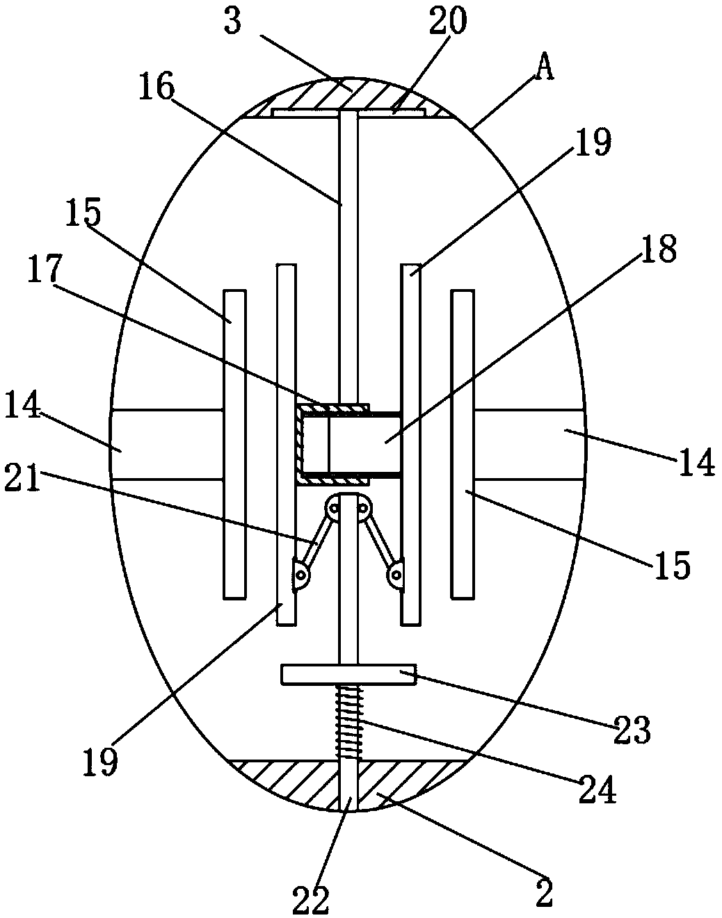 A removable telescopic bus, subway handrail