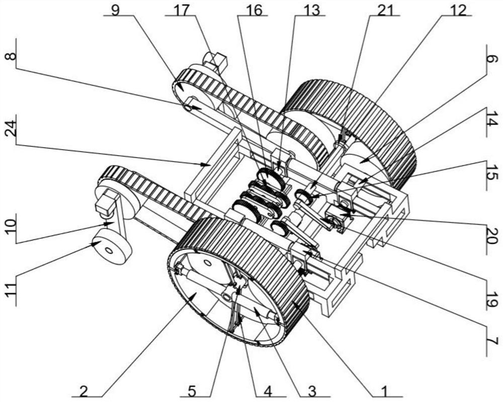 Wheel-track switching chassis