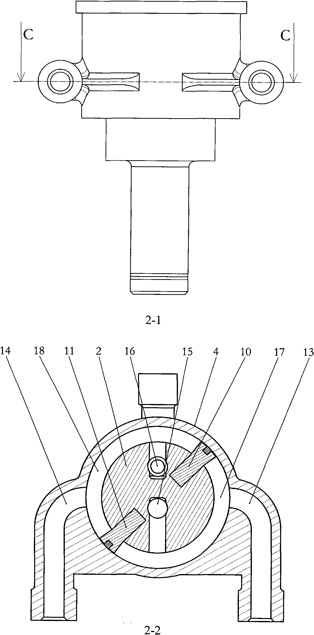 Follow-up rotary valve-type reversing valve and follow-up reversing mechanism and follow-up reserving method