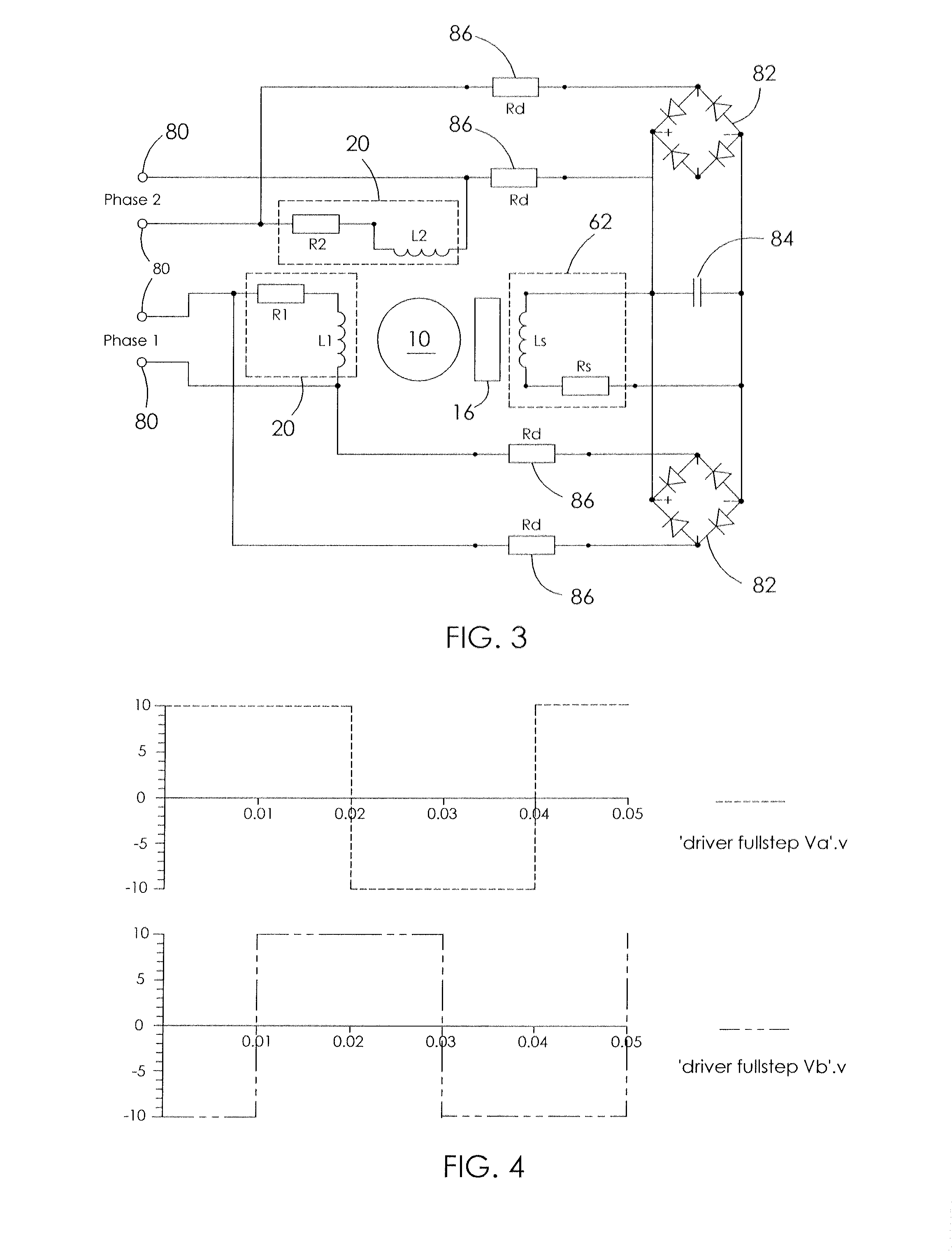 Stepper motor with integrated brake and drive circuit